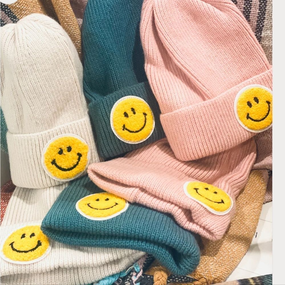 Melody Beanies Smiley Face, Various colors available GREAT GIFT IDEA ADORABLE